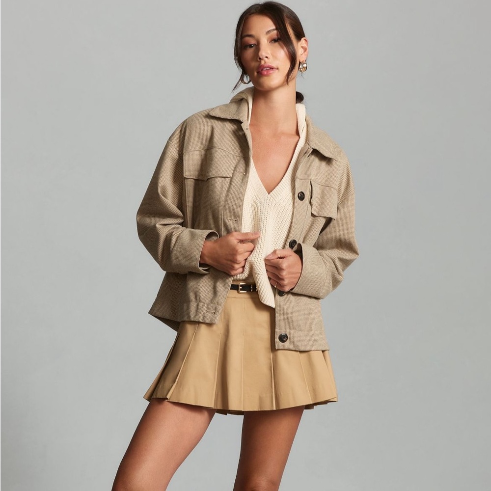 NWT Anthropologie Maeve Knit Trucker Jacket